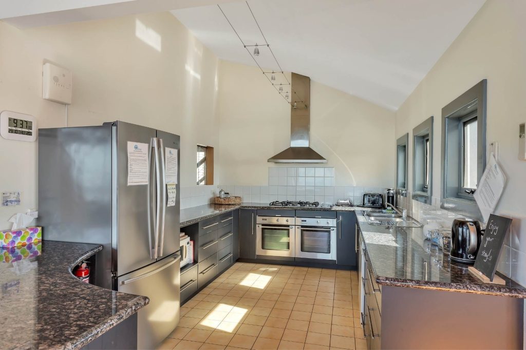 Generous kitchen fully equipped for large groups